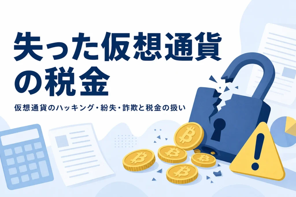 ハッキング・紛失・詐欺で失った仮想通貨の税金
