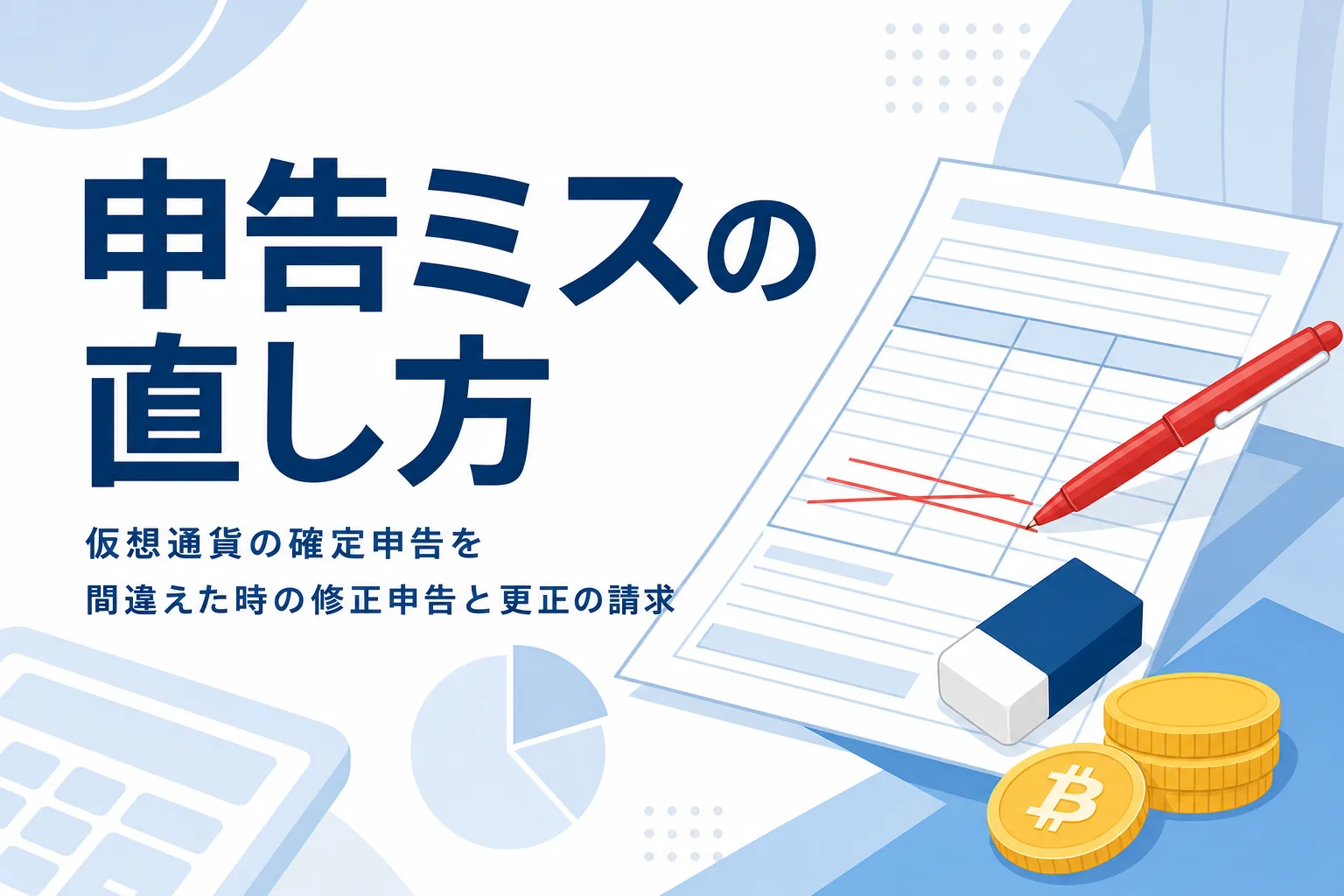 仮想通貨の確定申告を間違えた時の直し方