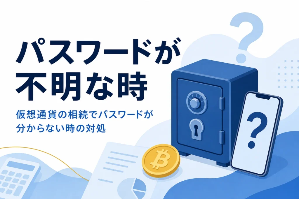 仮想通貨の相続でパスワードが分からない時の対処