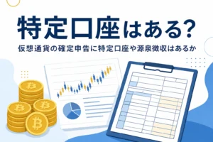 仮想通貨の確定申告と特定口座・源泉徴収
